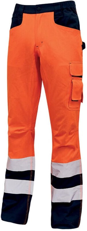 Arbeitshose mit Hochsichtbarkeitsfutter RADIANT - Neonorange 2XL - FR (48/50) - EU (54/56)