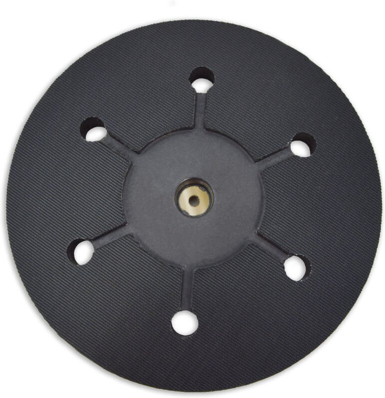 Klett-Schleifteller (225 mm), Wechselpad, schwarz, mit 6 Absauglöchern, für Trockenbauschleifer von - Menzer