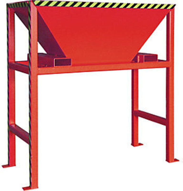 Bauer Befülltrichter BTS, lackiert, Feuerrot