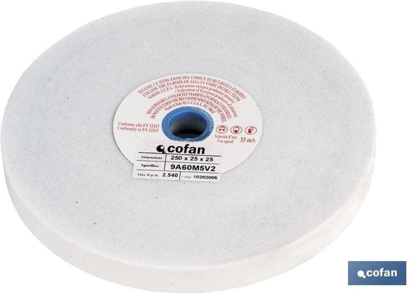 Weiße Schleifscheibe 250x25x25 Gr.80