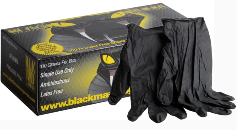 Thumbnail - Gant Black Mamba nitril schwarz Std - 100 Stück BOX GRÖSSE M - 7/8