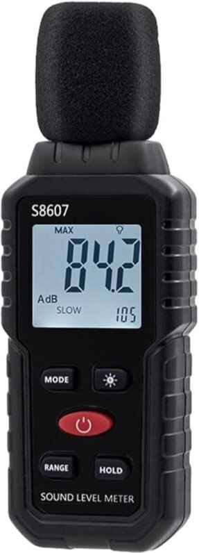 Digitaler Schallpegelmesser, 30–130 dB Dezibel-Lesegerät, Schallpegelmesser zur Messung von Lärm, Schallpegelmesser für ...