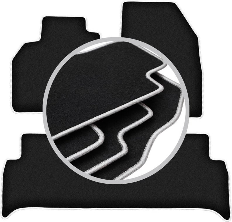 CARLUX-SILVER Autofußmatten für: Renault Grand Scenic III Minivan (2009-2016)