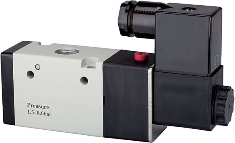 Riegler - 3/2-Wegeventil elektropneum., monost., no, g 1/8, 24VDC, 750l/min