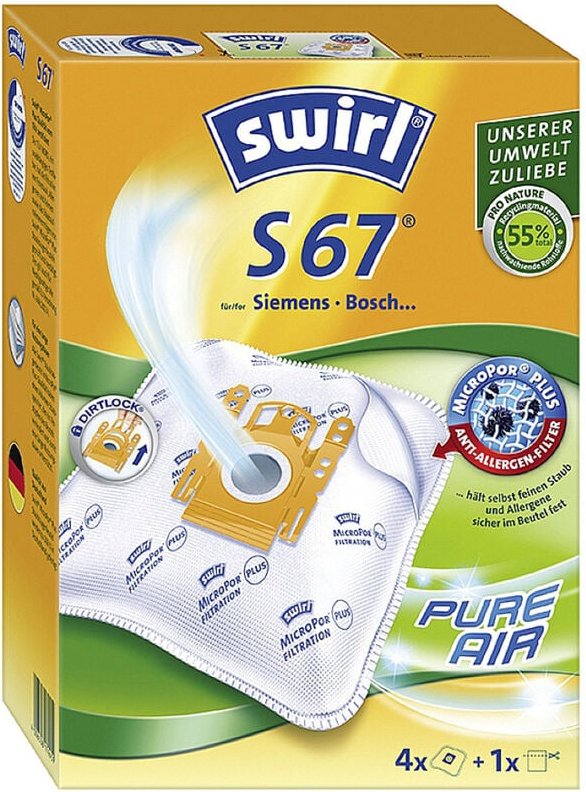 Thumbnail - S67 PureAir Staubsaugerbeutel 4 St. - Swirl