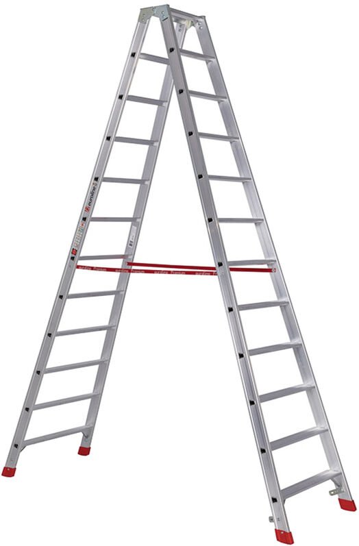 Euroline Premium 30577 Stufenstehleiter 2x12 Stufen