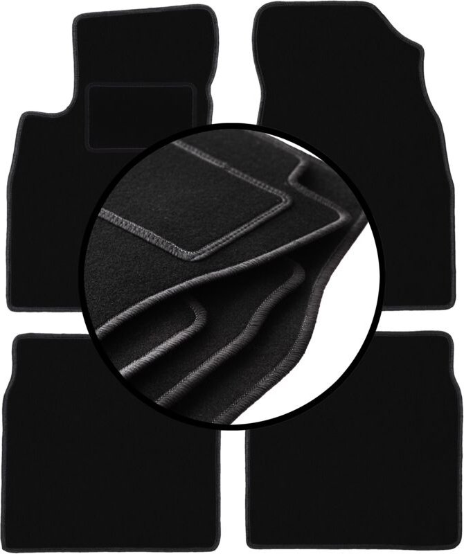 Komplettset Veloursmatten für: Kia Opirus Limousine (2002-2011)