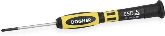 Dogher - esd CrMo Präzisions-Verlustschraubendreher, PH000x50 mm 391-PH000-050