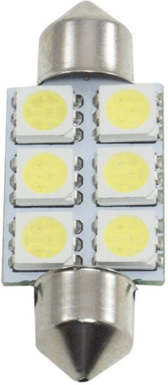 Trade Shop Traesio - Trade Shop - Paar smd 5050 3,9 mm led Torpedo Glühbirne Ersatz Innenbeleuchtung für Autos 12 v -