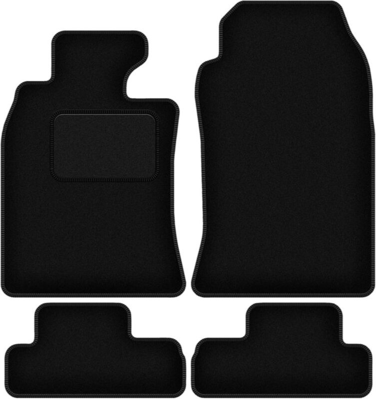 Schwarze Velours-Fußmatten für: Mini Cooper R52 Cabrio (2004-2008)