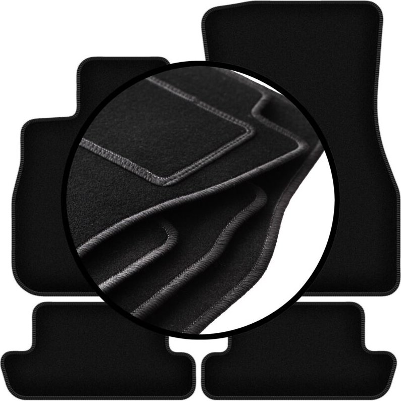 Komplettset Veloursmatten für: BMW 8 G14 Cabrio (2019-2022)