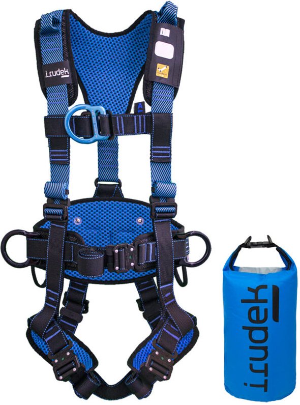 Irudek Wind Blue 4 Absturzsicherungsgurt - S/M - Schwarz / Hellblau