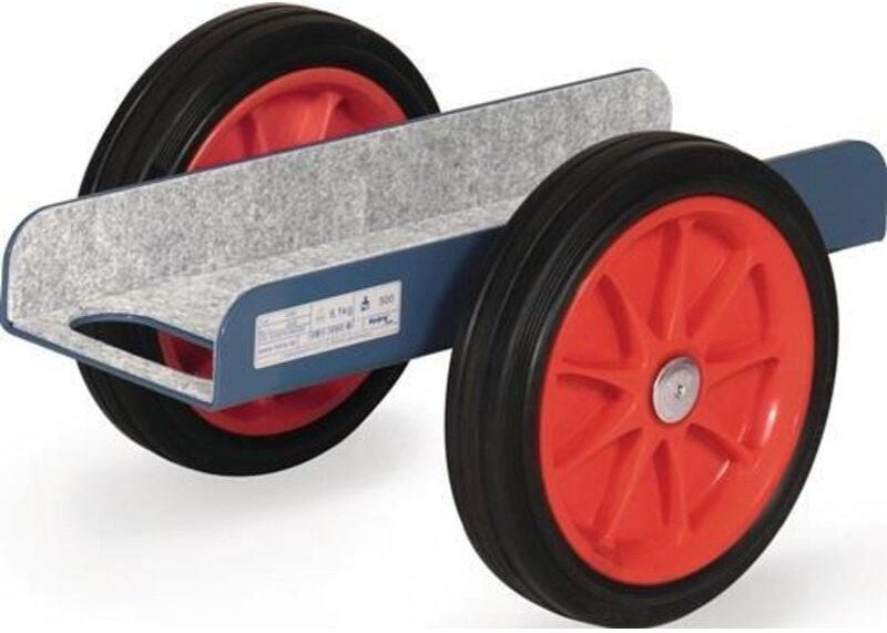 Fetra Plattenroller in U-Form, mit Vollgummi-Bereifung