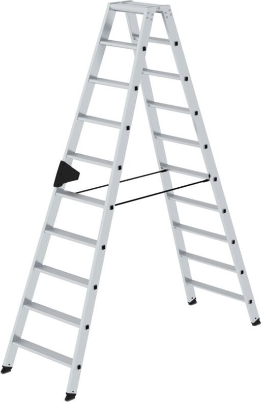 Thumbnail - MUNK Stehleiter mit ergo-pad beidseitig begehbar 2x10 Stufen