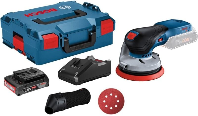 Bosch - Akku-Exzenterschleifer gex 18V-125 / 1x 2,0 Ah Akku + Ladegerät in L-Boxx