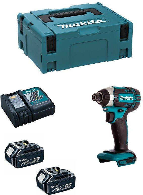 Schlagschrauber MAKITA DTD152RTJ (2 x 5,0 Ah + DC18RC + MAKPAC 2)