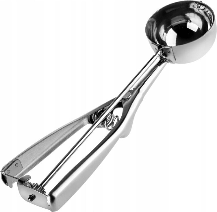 Kadax - Eisportionierer aus Edelstahl, Eislöffel mit Hebel, 5.5 cm