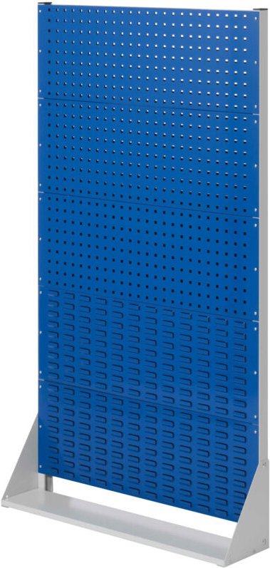 Kappes ®RasterPlan Stellwände einseitig Größe 5 - 3x Lochplatten 2x Schlitzplatten Enzianblau RAL 5010