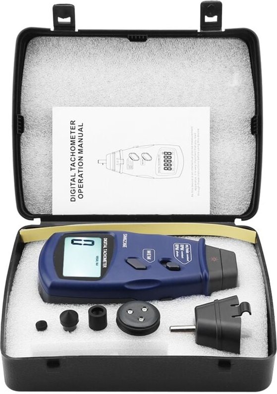 Eosnow Großer LCD-Bildschirm Schwarzer hochauflösender Laser-Messer, 21 7,4 3,7 cm / 8,27 2,91 1,46 Zoll Drehzahlmesser,...