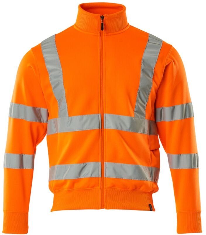 Thumbnail - Warnschutz Sweatshirt maringa safe classic mit Reißverschluss 50115 Gr. 4XL warnorange - Mascot