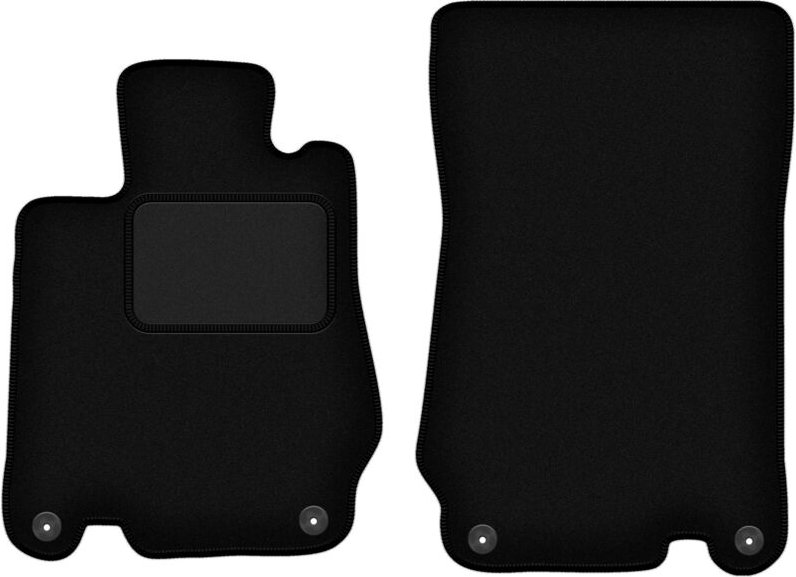 Schwarze Velours-Fußmatten für: Mercedes SL R230 Roadster (2001-2011)