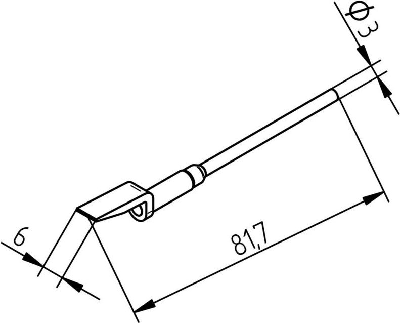 Ersa - Entlötspitze Spitzen-Größe 6 mm Inhalt 2 St.