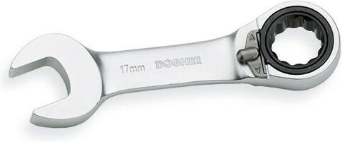 CrV kurze Ratschen-Ringschrauber, 8 mm Dogher 459-08