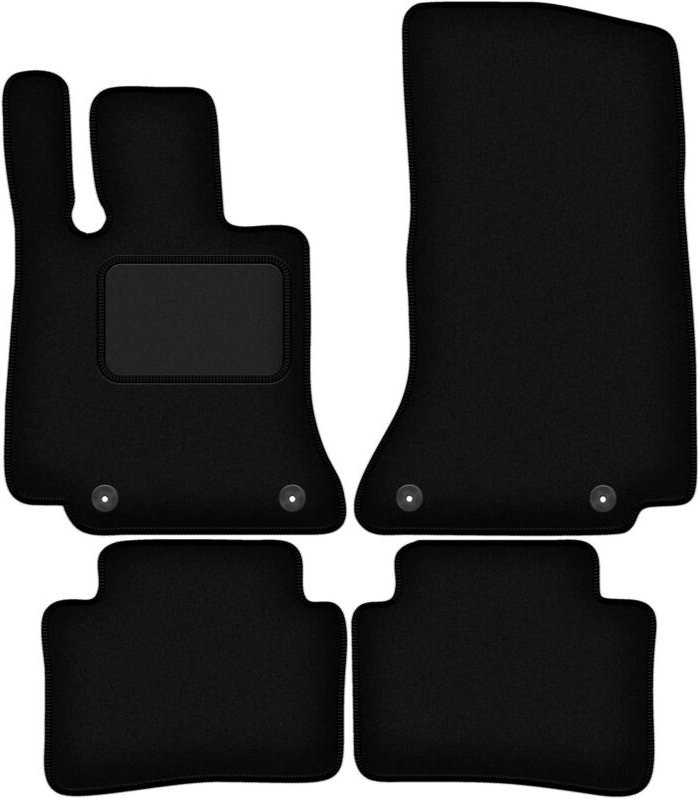 Schwarze Veloursmatten für: Mercedes C-Klasse W206 Limousine, Kombi (2021-)