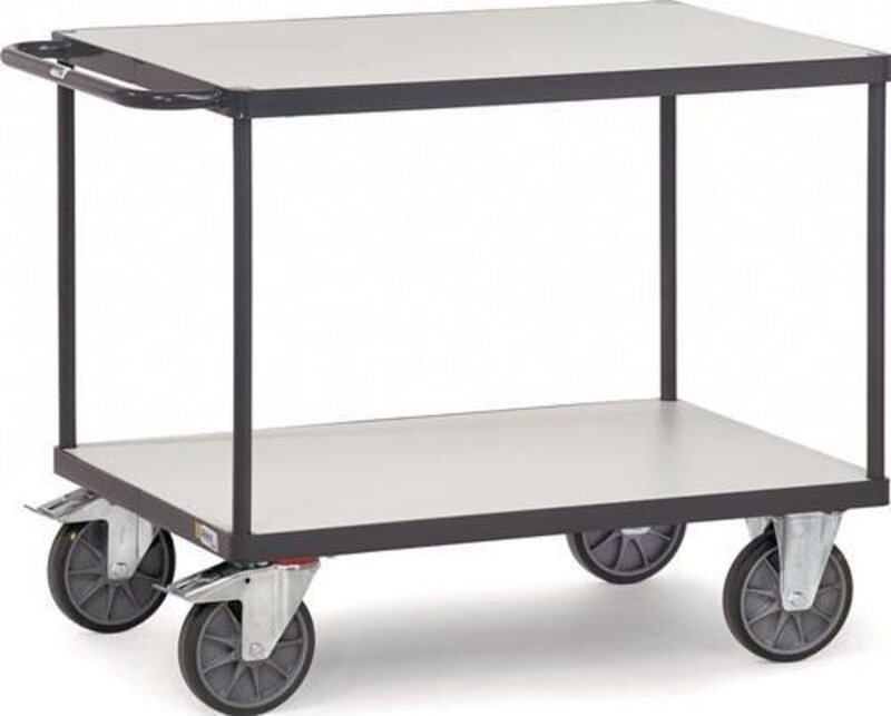 Fetra ESD-Tischwagen mit 2 Böden, elektrisch leitfähige Ausführung 1000x600