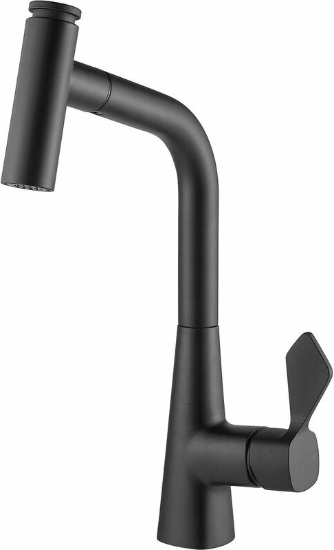 Solido - Küchenarmatur Mood d 400742SAT00NE druckfest, Schwarz matt