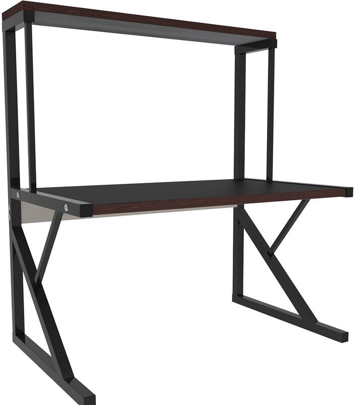 Küchenregal, Standregal Mikrowellenregal mit 2 Ablagen, Industrie-Design, für Mikrowelle, Kochutensilien, Gewürze 655430...