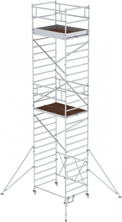 Günzburger Steigtechnik - Klappgerüst 1,35 x 1,8 m mit Ausleger Plattformhöhe 6,8 m - 115269