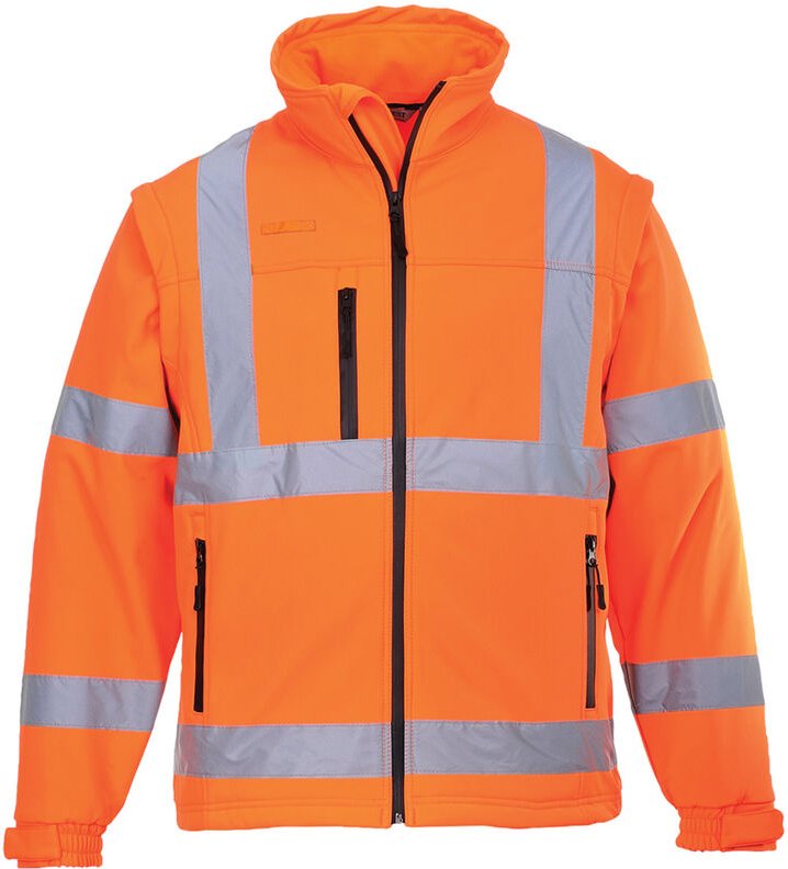 HiVis Softshell-Jacke (3 Lagen) Orange 4XL