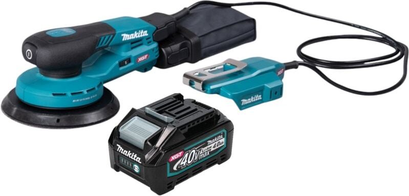 Makita BO 004 CGM1 Akku Exzenterschleifer 40 V max. 150 mm 3,0 mm Hub Brushless + 1x Akku 4,0 Ah - ohne Ladegerät