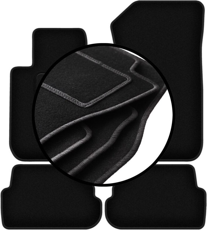 Komplettset Veloursmatten für: BMW 1 E88 Cabrio (2004-2011)