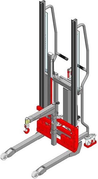 Handhubwagen mit Galgen - Max. Hubhöhe 1400mm - Max. Last 400kg - 8290000012