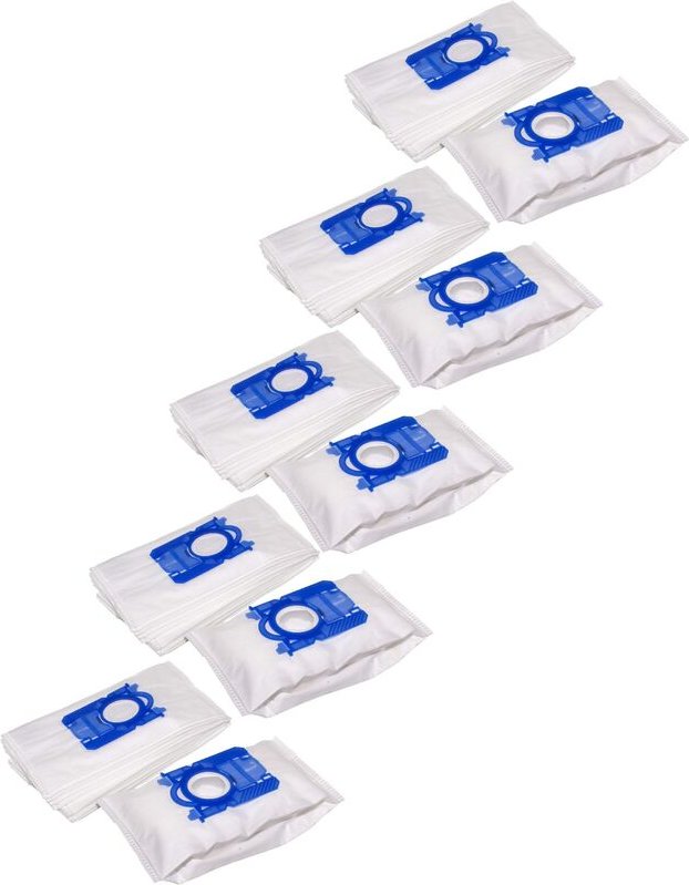 Thumbnail - 50x Staubsaugerbeutel kompatibel mit Philips fc 8600 - 8649 Expression Staubsauger - Mikrovlies, 28cm x 17,5cm, Blau, We...