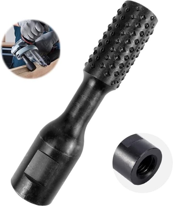 Zylindrischer Holzskulpturenschneider, 20 mm Feinzahn-Schnitzwerkzeug auf Metallholzschneider, Hartmetallschneider für H...