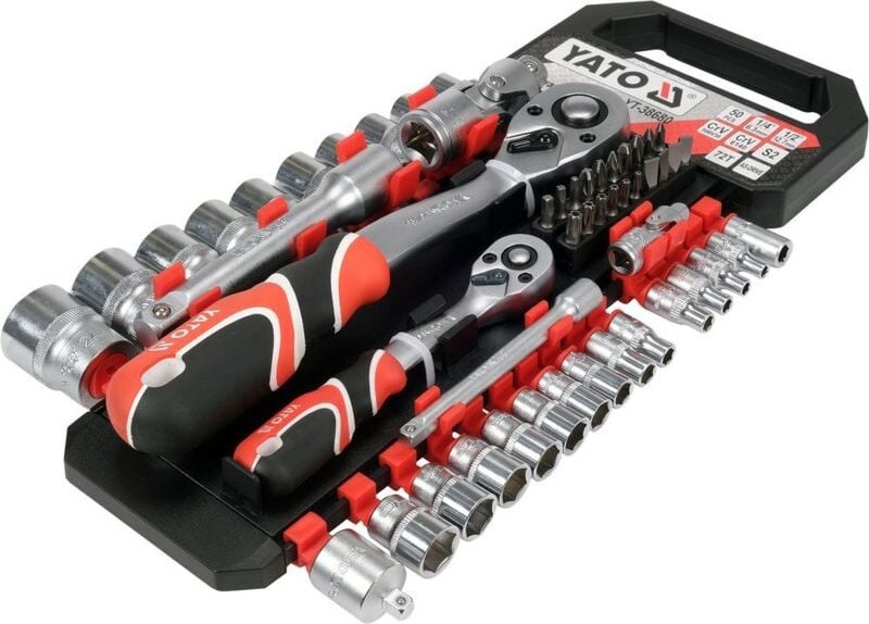 Modell YT-38680, nimmt de Schlagschrauber auf, ideal für de mechanische und Reparaturarbeiten, dauerhaftes Werkzeug, kom...