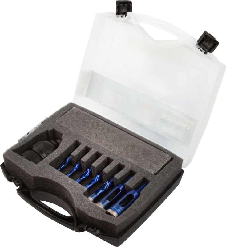 Koffer 9 BLAU CERAM Mandrin und Polierstein - 426B