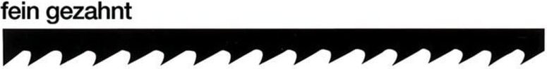 Josef Haunstetter - Laubsägeblatt Finis Länge 13 cm Nr. 1 (fein) für Metall
