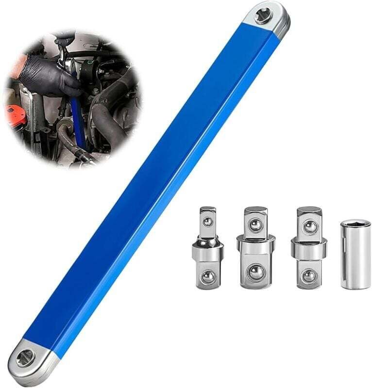 Versetzter Verlängerungsschlüssel, versetzte Verlängerung, Strom, schlagfestes Steckschlüsselwerkzeug mit 1/2", 1/4" und...