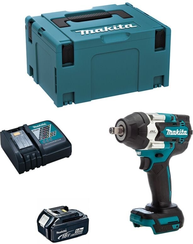 Makita - Schlagschrauber DTW700RTJ1 (1 x 5,0 Ah + DC18RC + makpac 2)