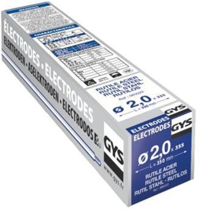 Schweißelektroden 2,0 mm Stahl 355 Stück-Packung Karton