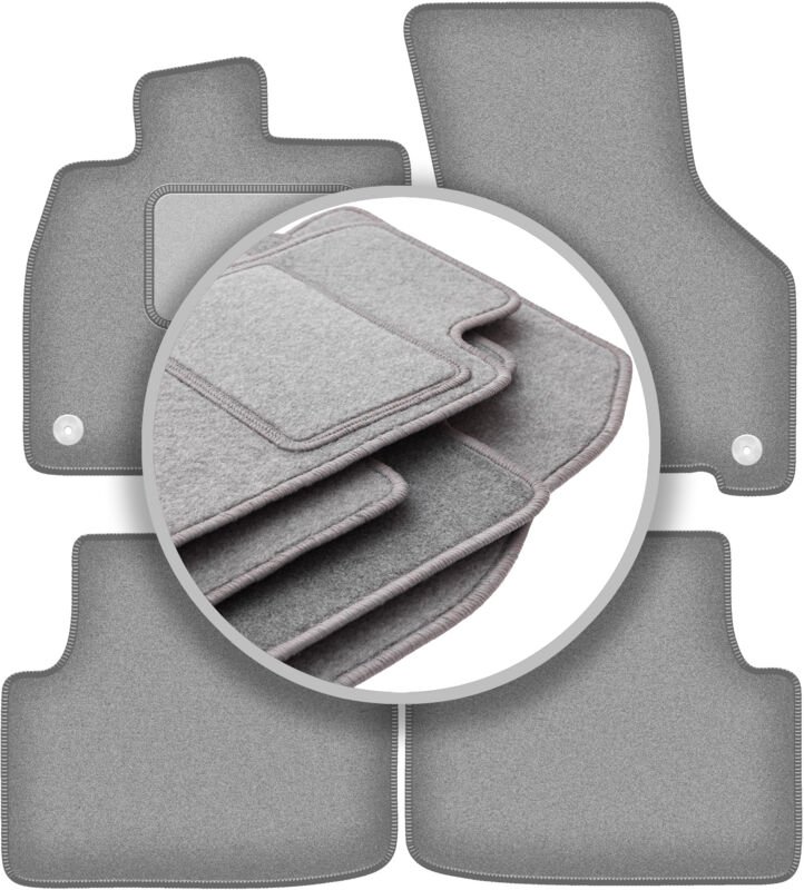 Graue Autofußmatten für: Skoda Octavia IV E-Tec Limousine, Kombi, Liftback (2020-)