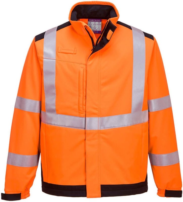 Softshell-Jacke Modaflame Multi-Norm Arc Elektrisch Orange/Marine S