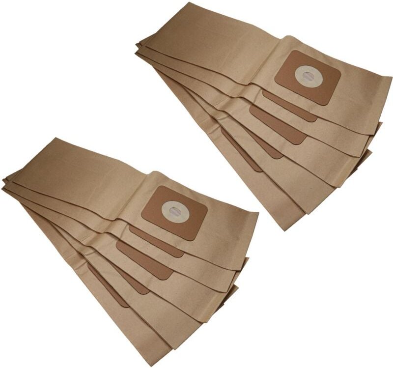 10x Staubsaugerbeutel Ersatz für Nilfisk 56330690 für Staubsauger - Papier Braun - Vhbw