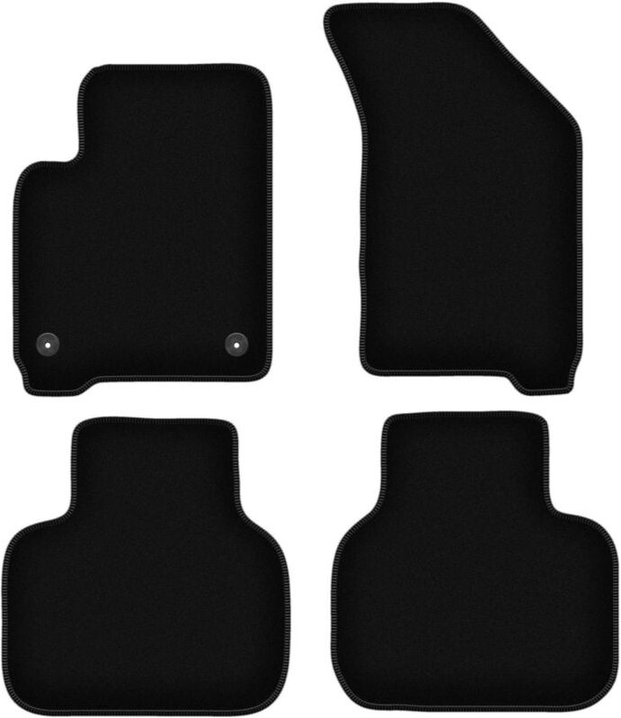 BASIC schwarze Veloursmatten für: Fiat Freemont Crossover (2011-2016)