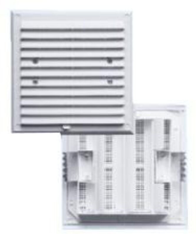 Lüftungsgitter mit Lamellen 175175MM BRAUN - KRA 0250 BR