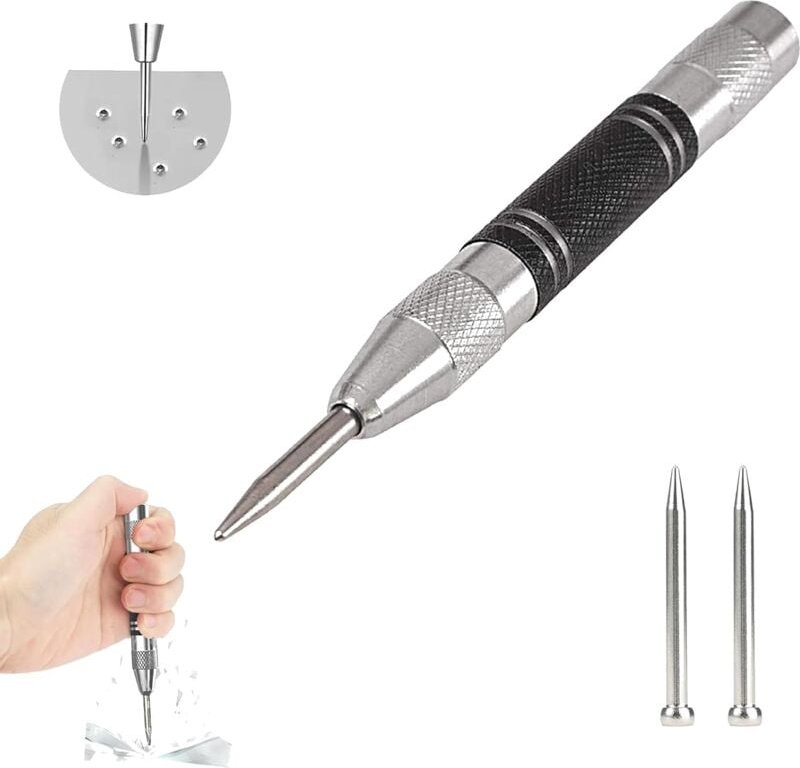 Thumbnail - Bluedeer - Automatischer Körner, Gefederter Körner, Federkörner mit Einstellbarer Einhand Federwirkung, Selbstschlagende...